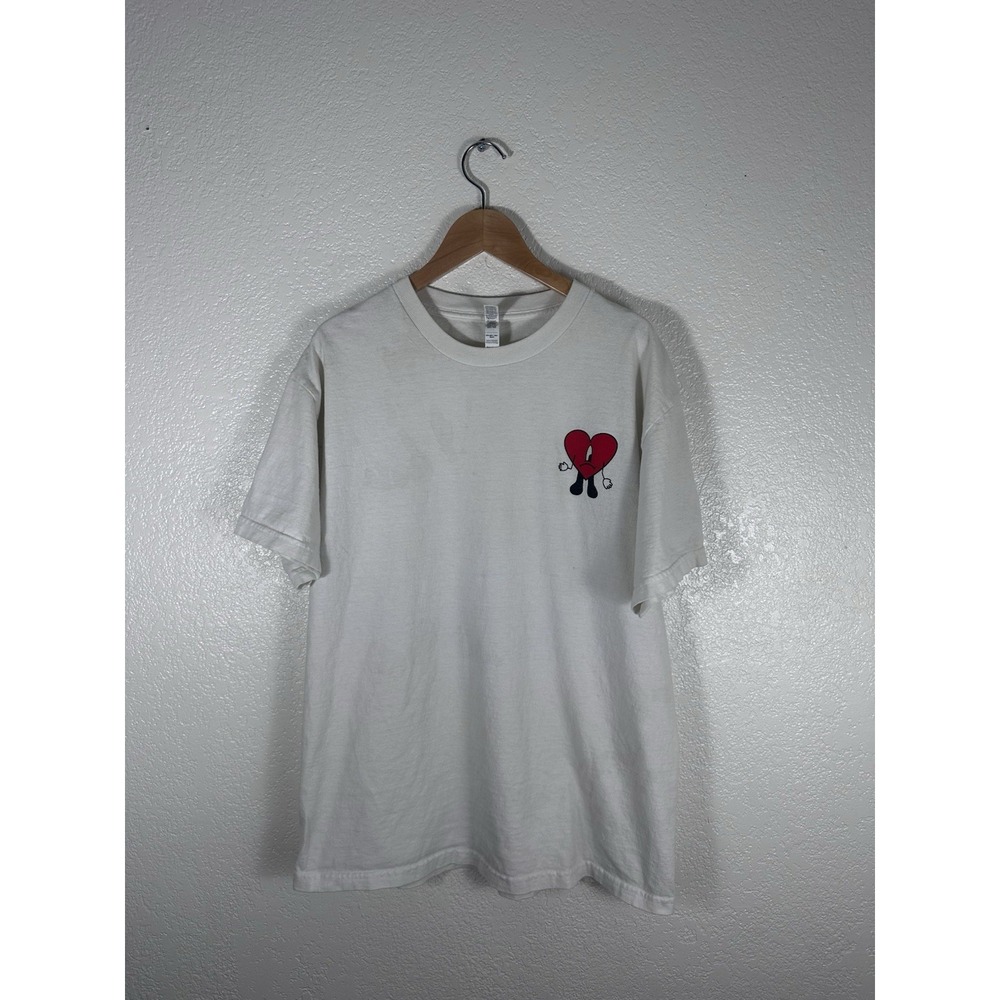 Bad Bunny Un Verano Sin Ti Graphic T-Shirt White Heavyweight Cotton Large